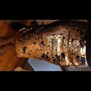 Sequin High-Waisted Midi Skirt